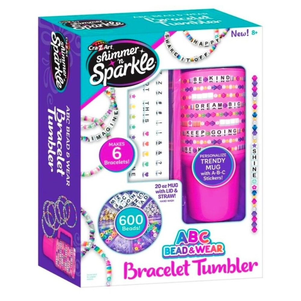 Shimmer N Sparkle ABC Bead & Wear Bracelet Tumbler Kit